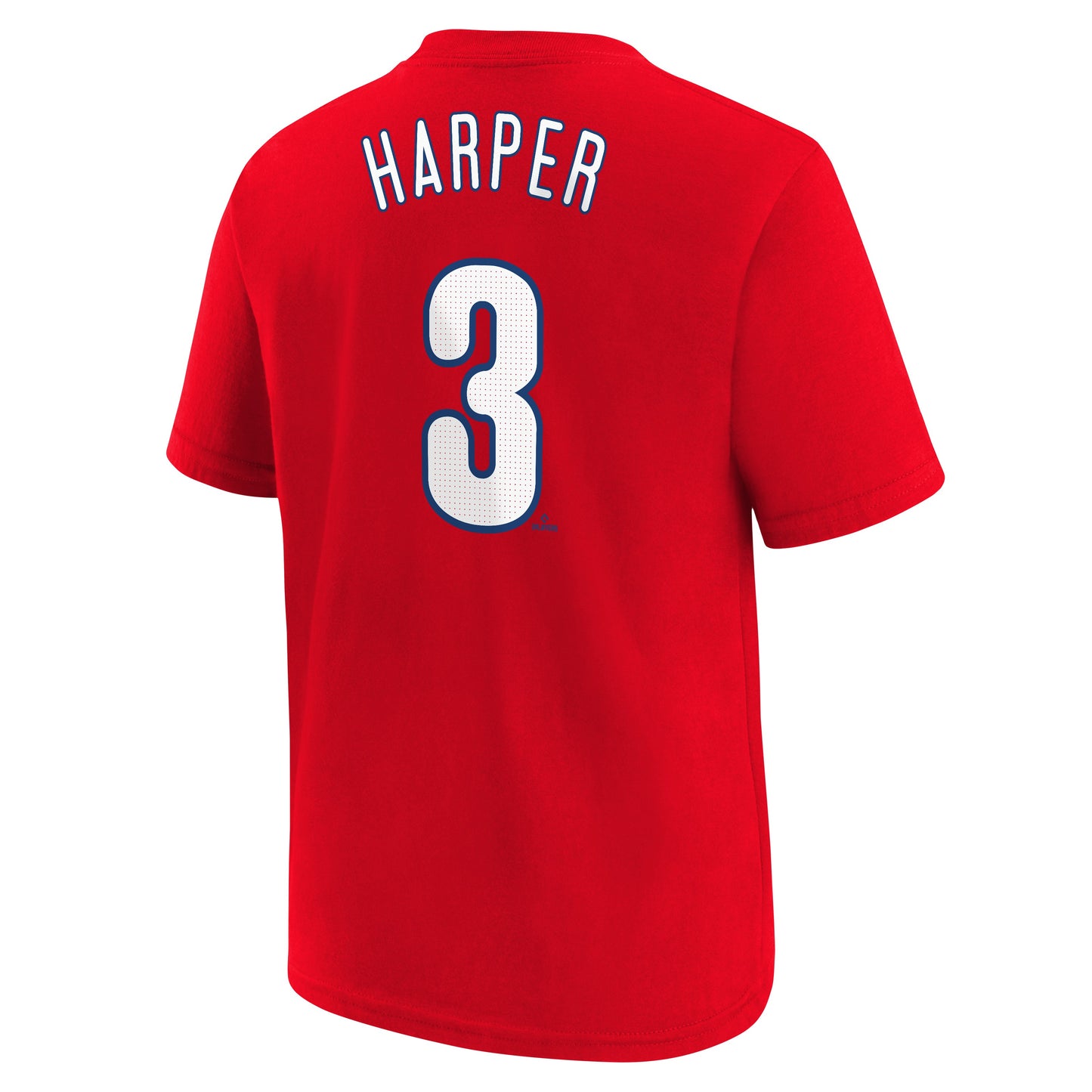 Youth Bryce Harper Nike Red FUSE Player Name & Number T-Shirt