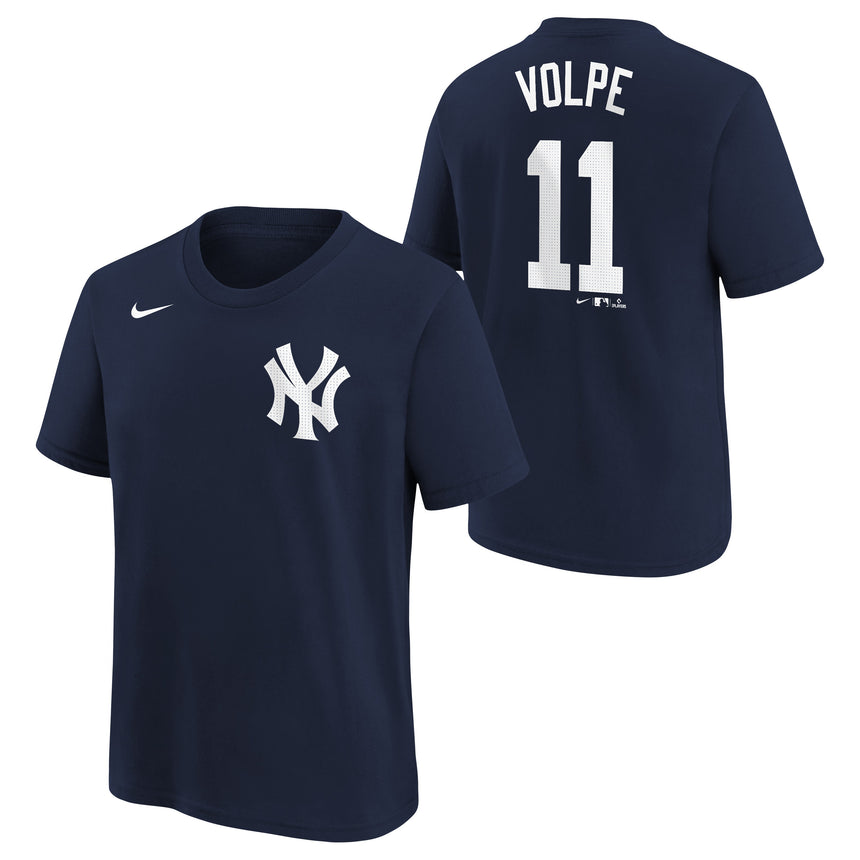Youth Anthony Volpe New York Yankees Navy Nike Name And Number Tee - Pro Jersey Sports