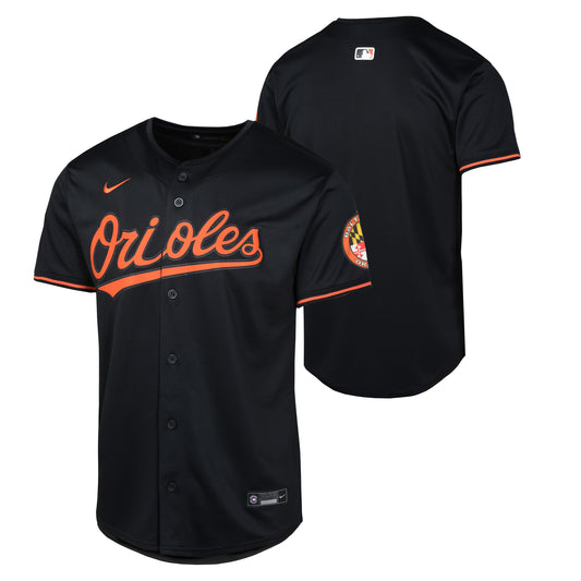 Youth Baltimore Orioles NIKE Black Alternate Limited Blank Replica Jersey - Pro Jersey Sports
