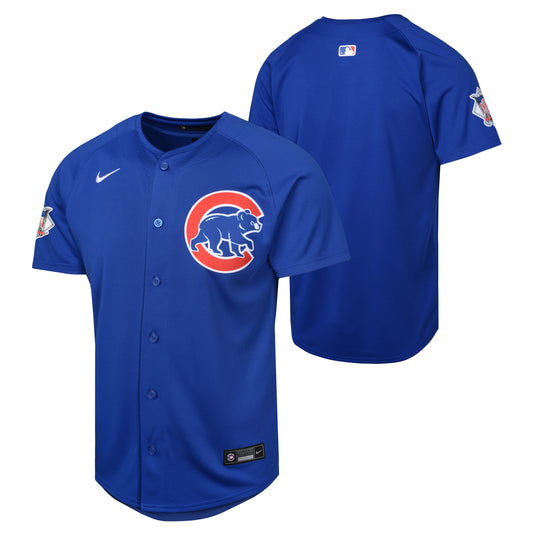 Youth Chicago Cubs NIKE Blue Alternate Limited Blank Replica Jersey - Pro Jersey Sports