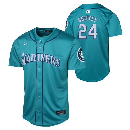 Youth Ken Griffey Jr. Seattle Mariners NIKE Teal Alternate Limited Replica Jersey - Pro Jersey Sports