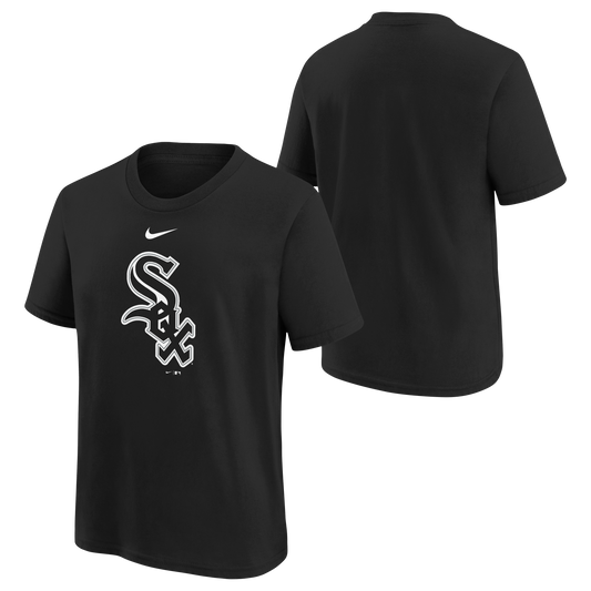 Youth Black Chicago White Sox Logo Primary Nike Team T-Shirt