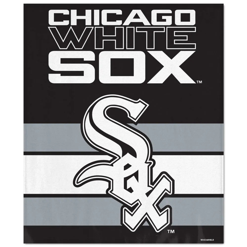 Chicago White Sox 50" x 60" Ultra Soft Raschel Plush Blanket - Pro Jersey Sports
