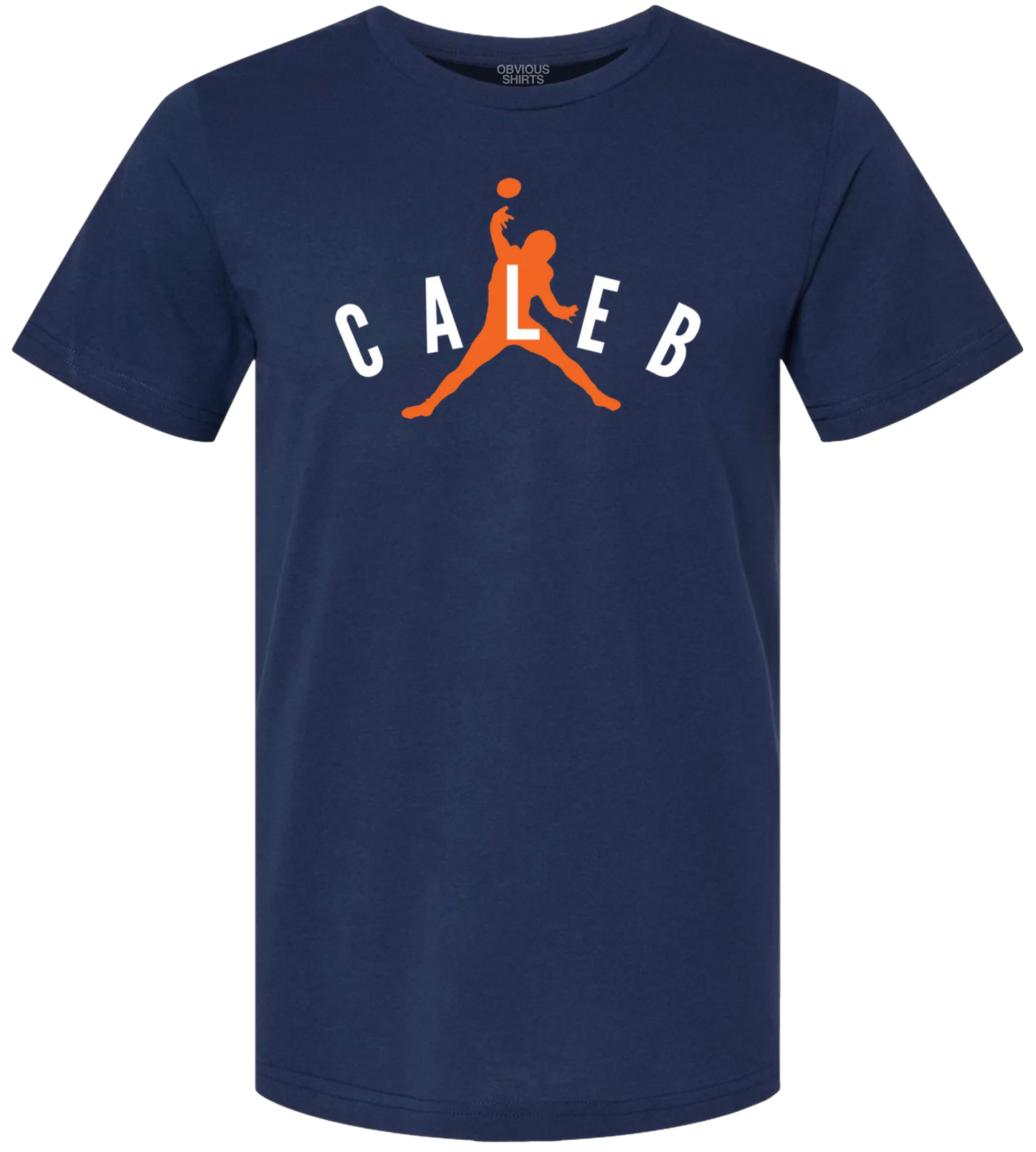 Men's Caleb Williams Obvious Shirts Air Caleb Navy Tee - Pro Jersey Sports