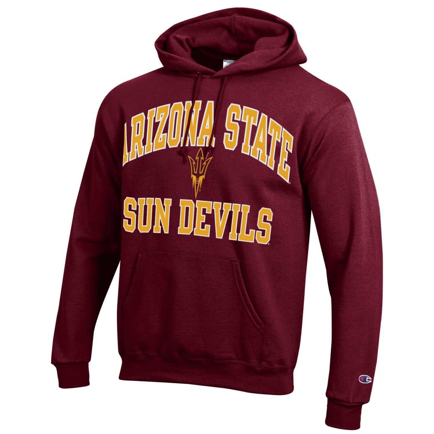 Men's Arizona State Sun Devils Maroon Champion Powerblend Fleece Pullover Hoodie - Pro Jersey Sports