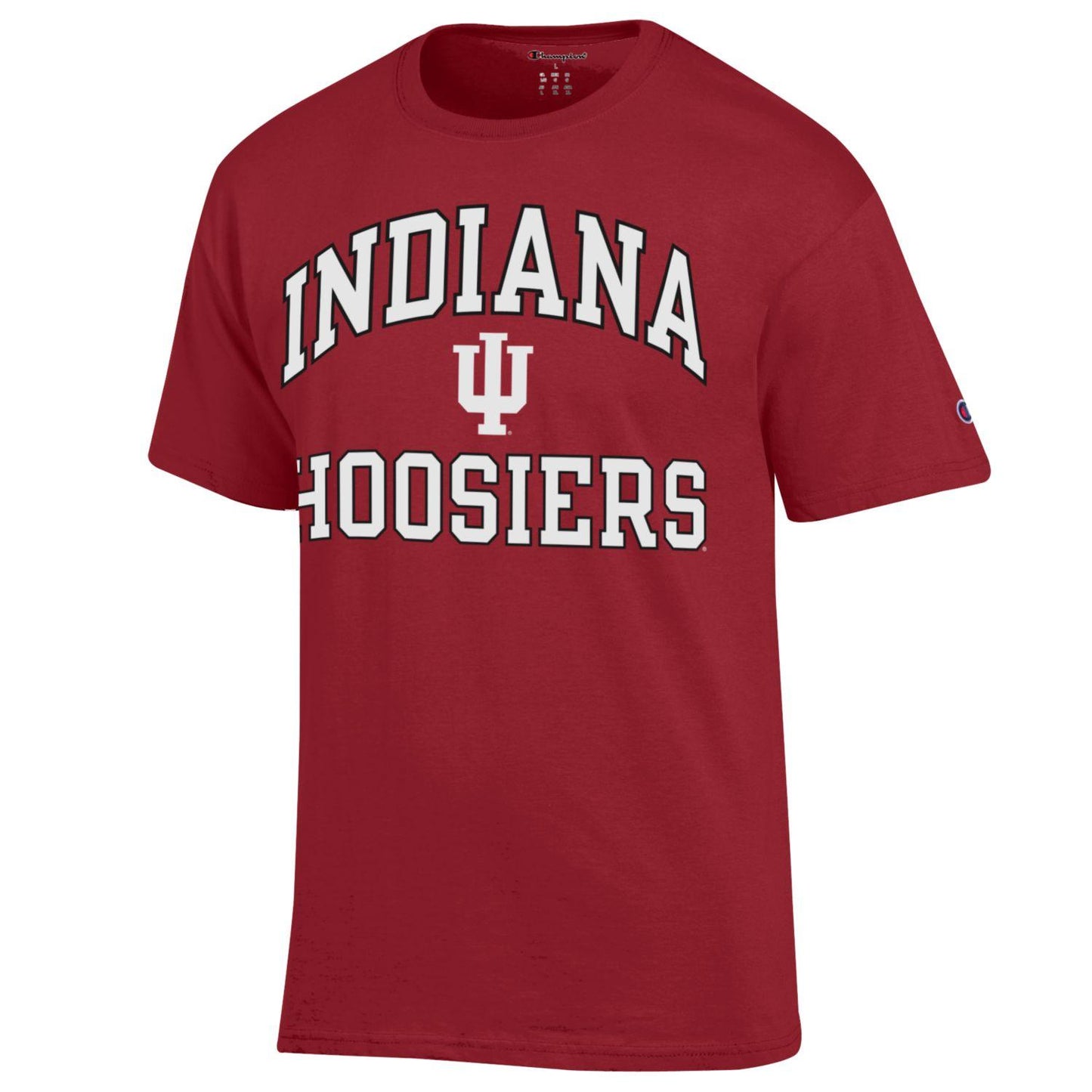 Men's Indiana Hoosiers Crimson Champion Arch Logo T-Shirt - Pro Jersey Sports