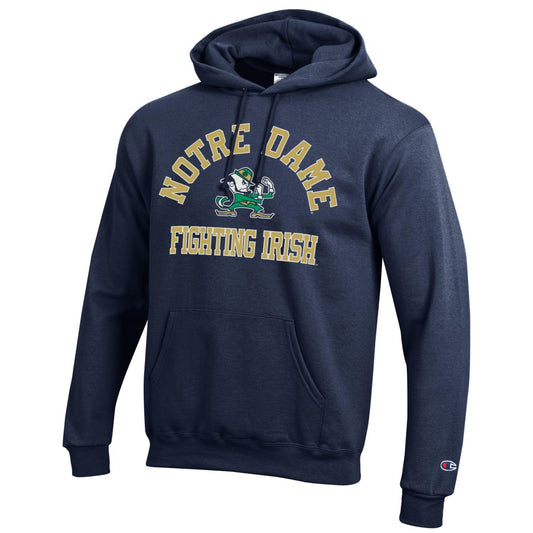 Men's Notre Dame Fighting Irish Navy Champion Powerblend Fleece Pullover Hoodie