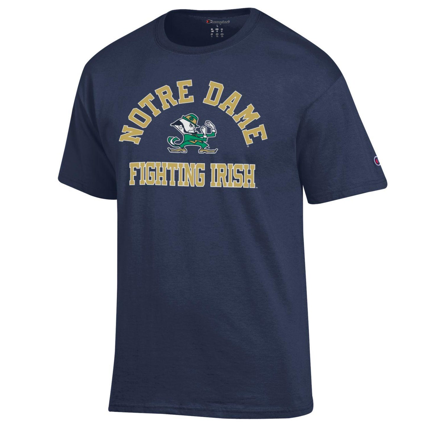Men's Notre Dame Fighting Irish Navy Champion Arch Logo T-Shirt - Pro Jersey Sports