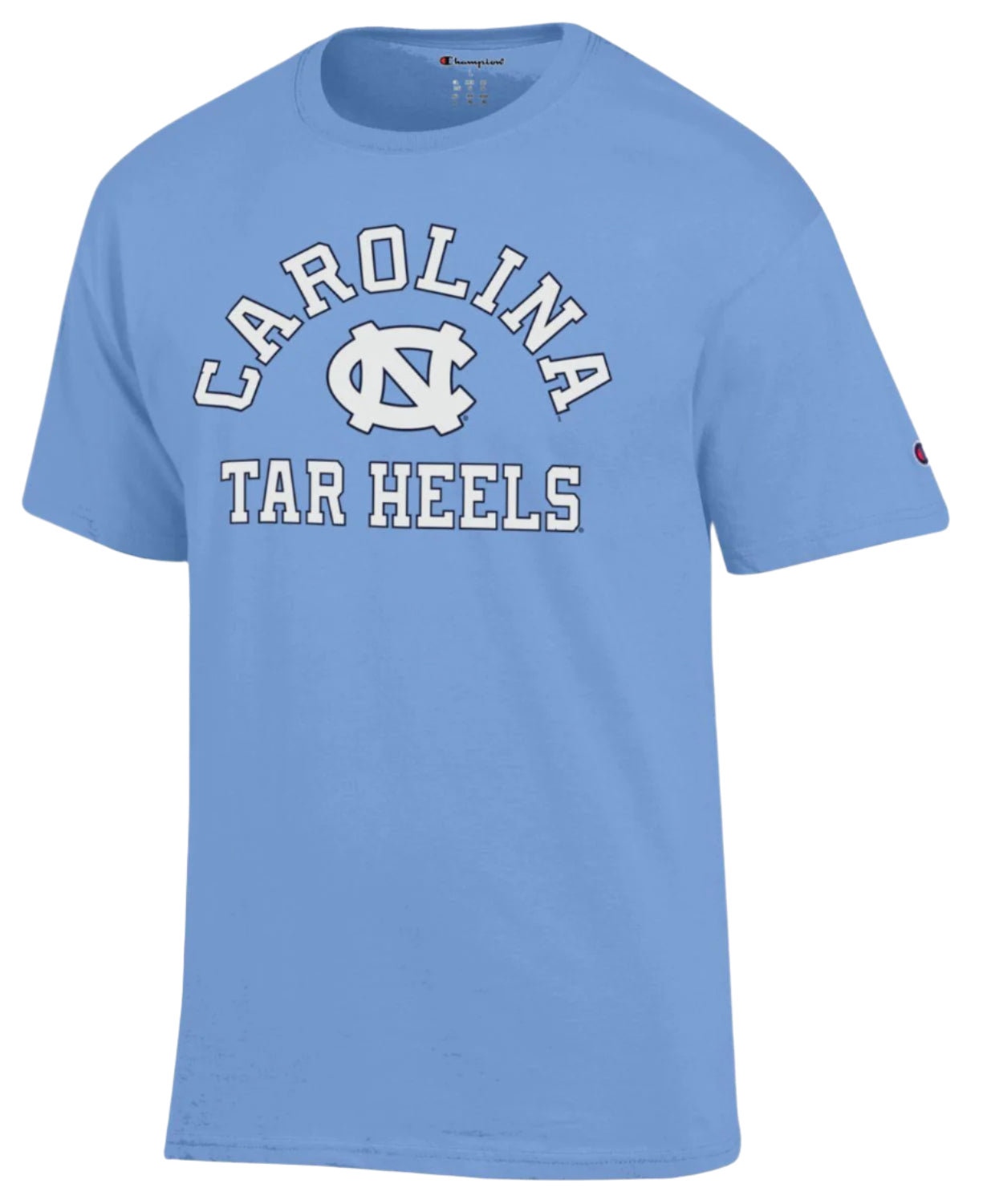 Men's North Carolina Tar Heels Light Blue Champion Arch Logo T-Shirt - Pro Jersey Sports