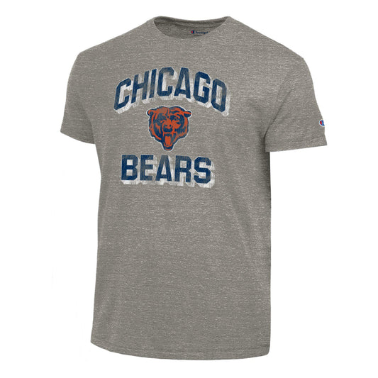 Men's Chicago Bears Retro Grey Raglan TriBlend Tee