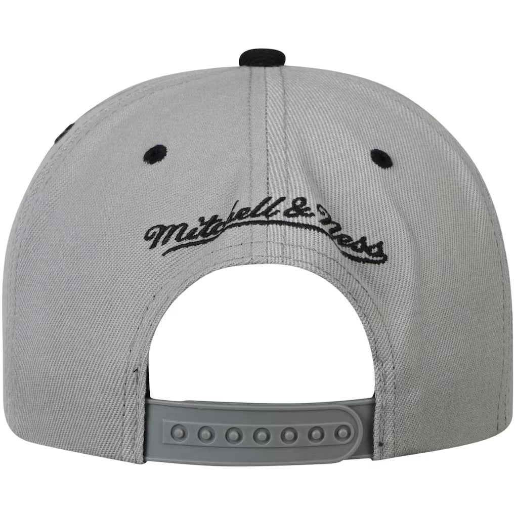 Men's Brooklyn Nets 2 Tone Gray/Black NBA XL Pop Snapback Adjustable Hat