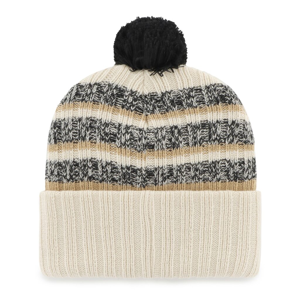 Chicago Bears 47 Natural Tavern Cuffed Pom Knit Hat