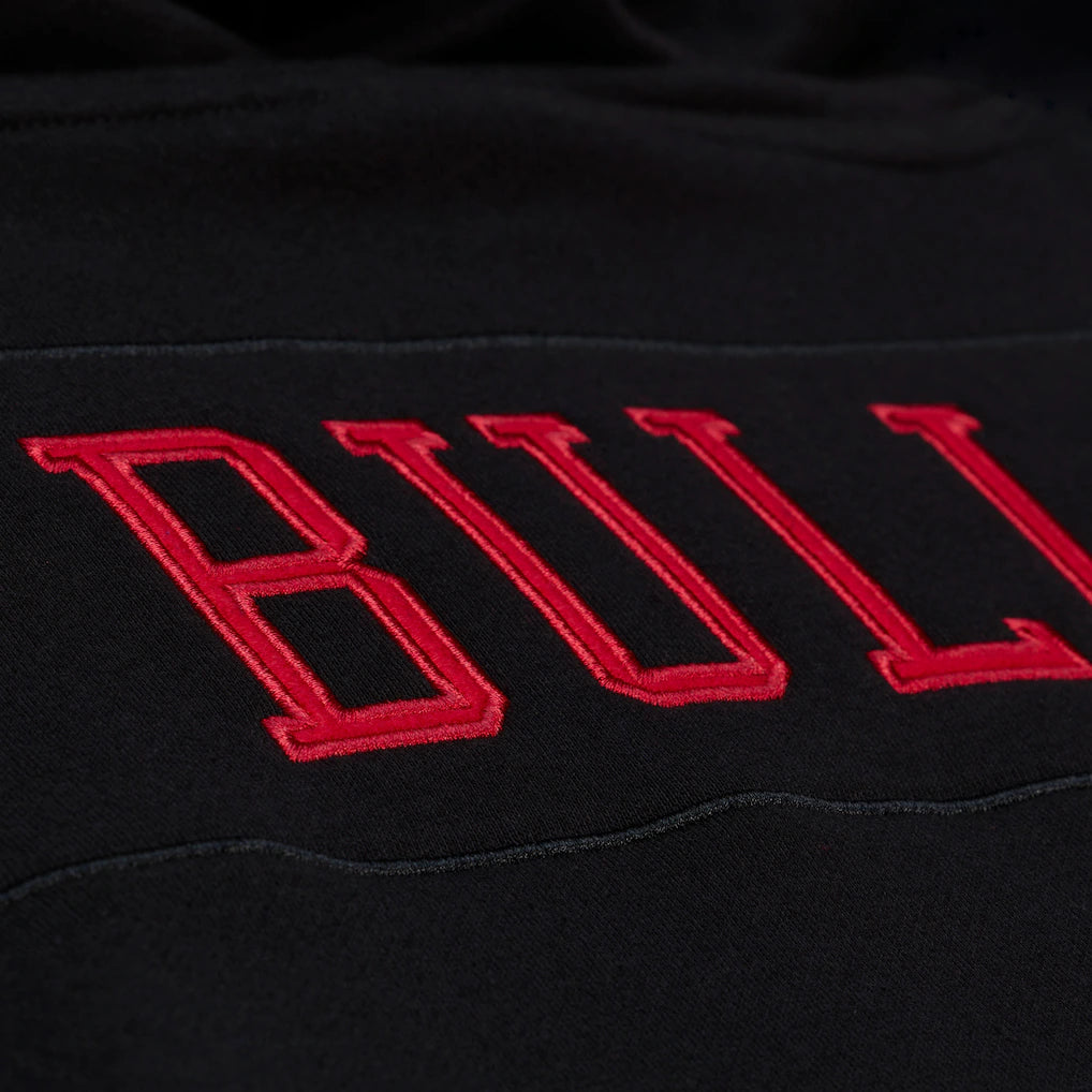 Men's Chicago Bulls Mitchell & Ness Black Playoff Win Lightweight Fleece Hoodie - Pro Jersey Sports