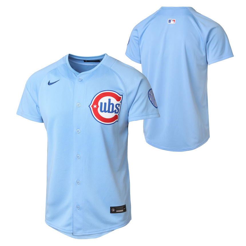 Youth Chicago Cubs Baby Blue Blues Alternate 2 Nike Limited Replica Jersey - Pro Jersey Sports