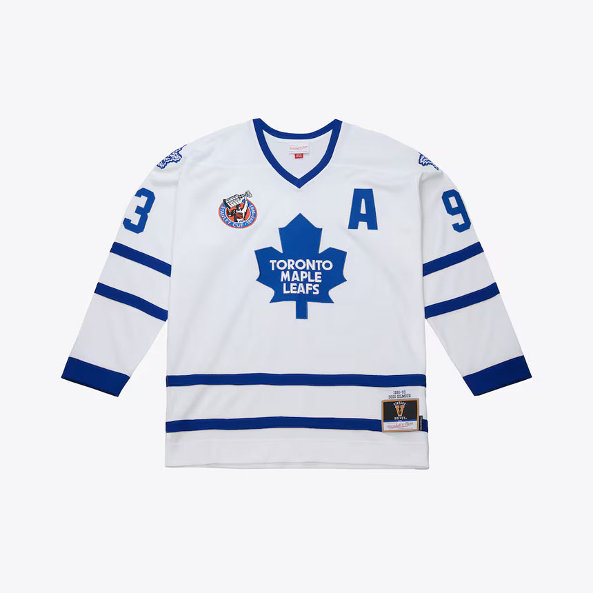 Men's Doug Gilmour Toronto Maple Leafs 1992-93 White Power Play Jersey - Pro Jersey Sports