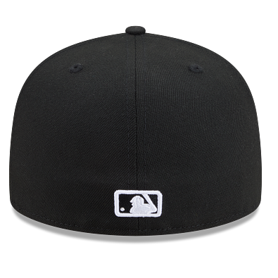 Chicago Cubs New Era Black White Outline 59FIFTY Color Basic Fitted Hat