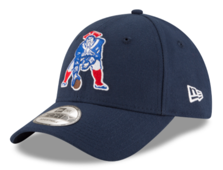 New England Patriots Historic Logo Navy The League 9FORTY Adjustable Game Hat - Pro Jersey Sports