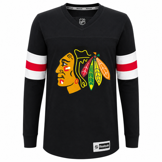 Youth Chicago Blackhawks Long Sleeve Jersey Tee By Reebok