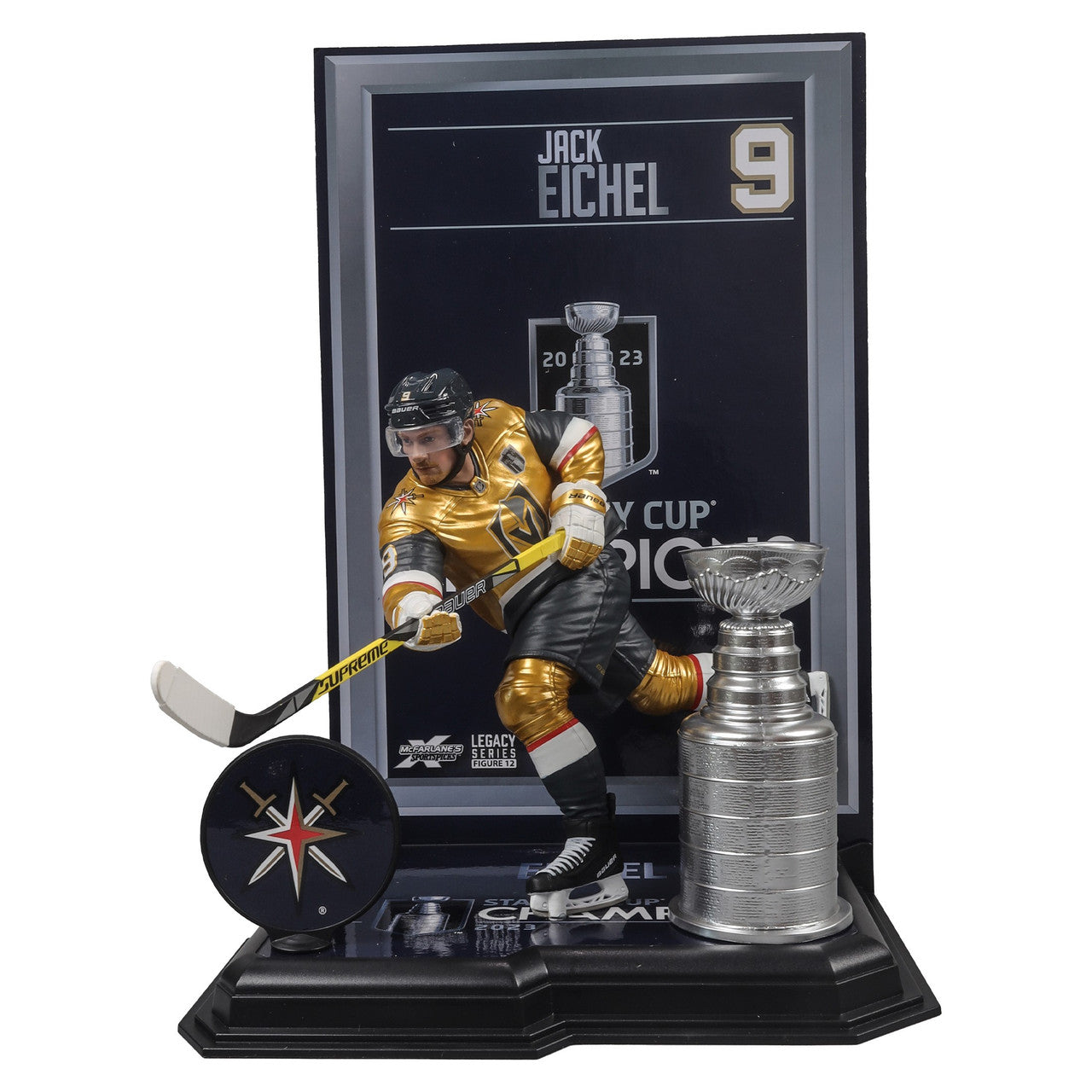 Jack Eichel Vegas Golden Knights 2023 Stanley Cup Champions Sportspicks Legacy Series #15 McFarlane Figure - Pro Jersey Sports