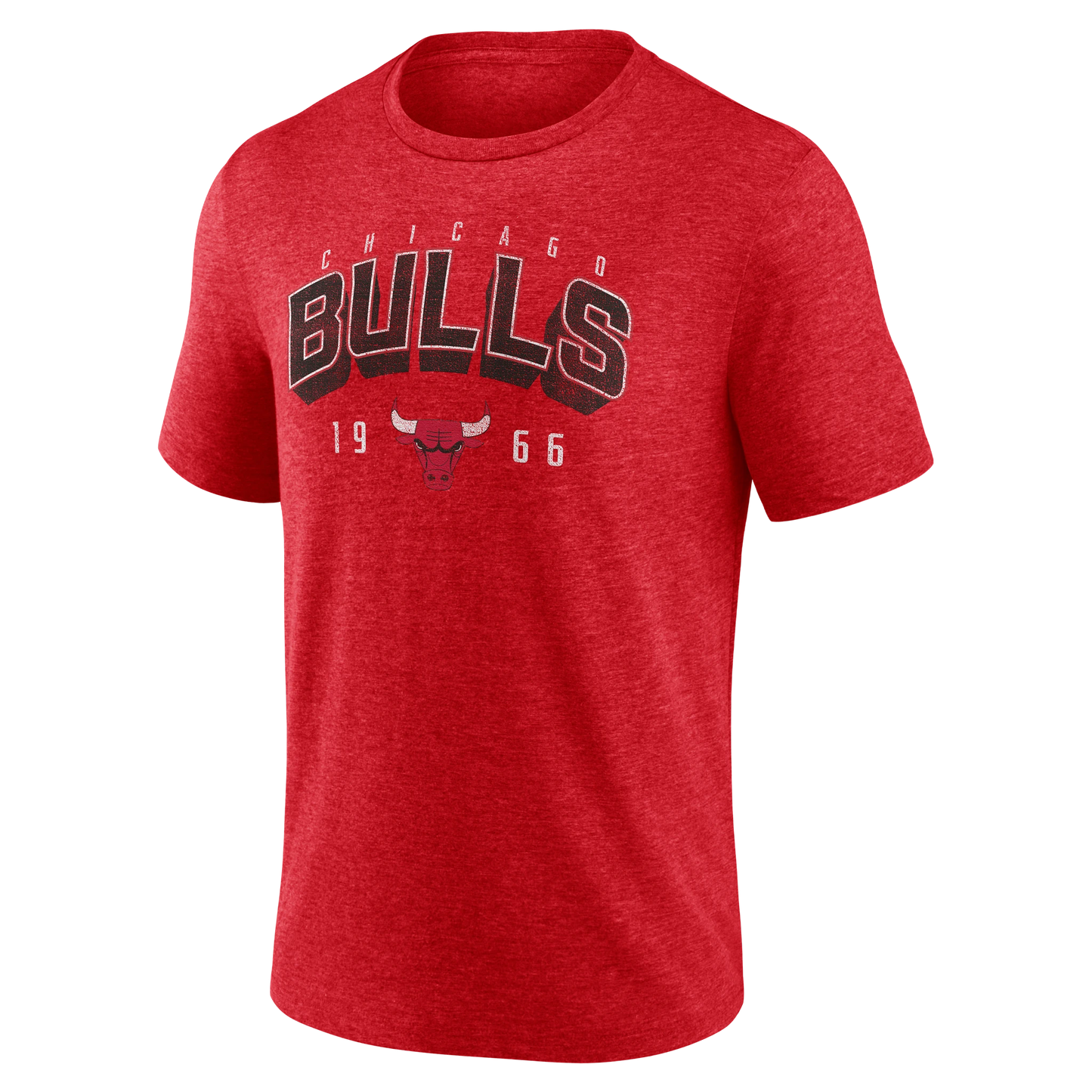 Men's Chicago Bulls Athletic Red Fanatics Backboard Tri-Blend Tee - Pro Jersey Sports