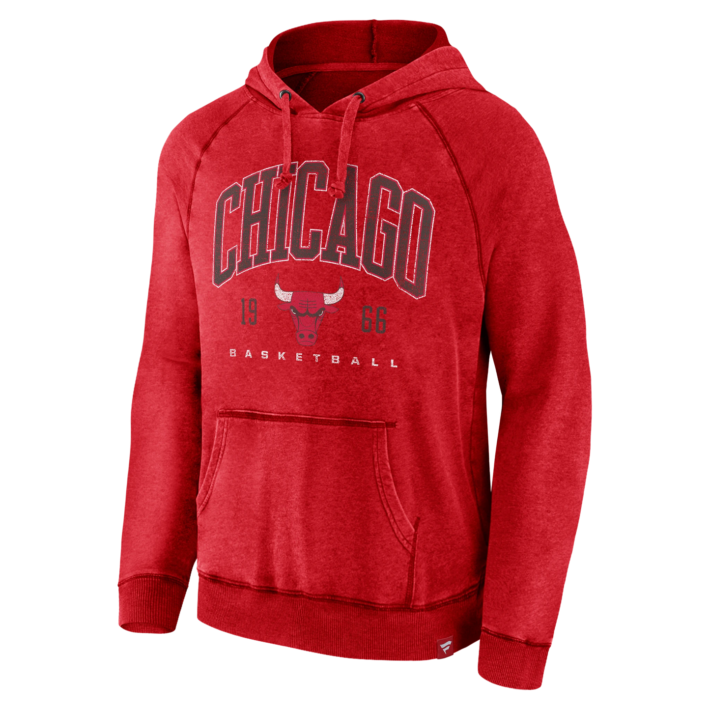 Men's Chicago Bulls Fanatics Faded Red Foul Trouble Hoodie - Pro Jersey Sports