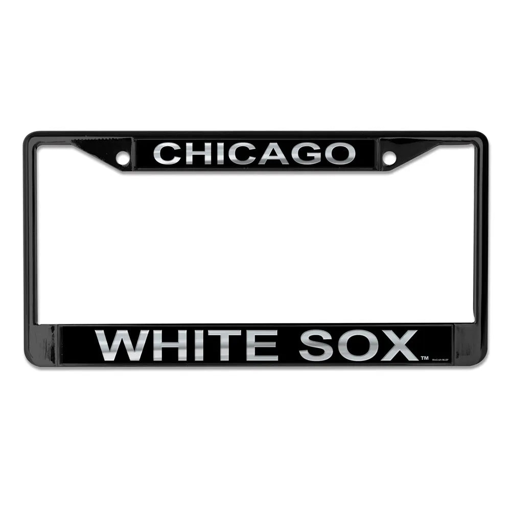 MLB Chicago White Sox Printed Black License Plate Frame - Pro Jersey Sports