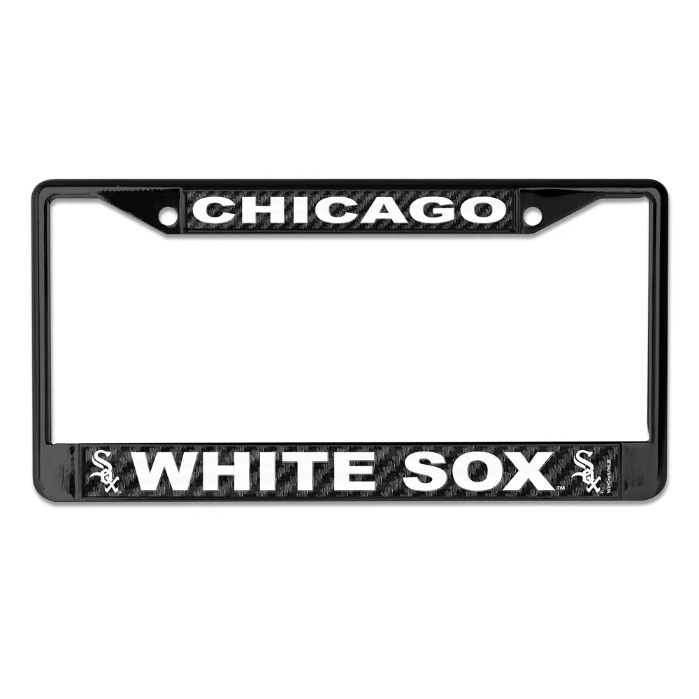 MLB Chicago White Sox Carbon Fiber Black License Plate Frame - Pro Jersey Sports