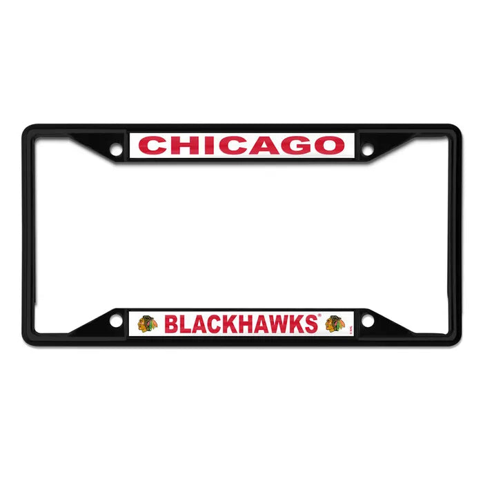 Chicago Blackhawks Wincraft Black License Plate Frame - Pro Jersey Sports
