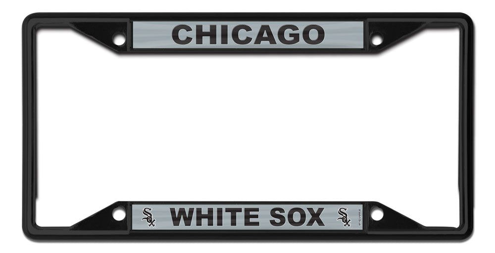 MLB Chicago White Sox Black License Plate Frame - Pro Jersey Sports