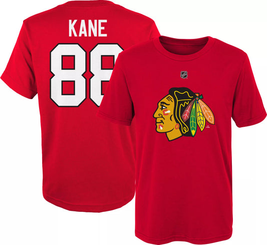 NHL Youth Chicago Blackhawks Patrick Kane #88 Red Player T-Shirt