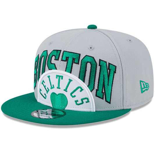 Men's Boston Celtics New Era Gray/Kelly Green Tip-Off Two-Tone 9FIFTY Snapback Hat