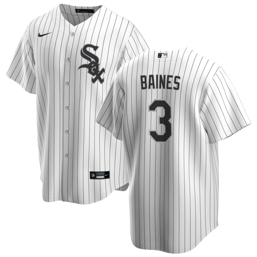 Harold Baines Chicago White Sox NIKE Replica Men's Home Jersey With Premium Lettering - Pro Jersey Sports