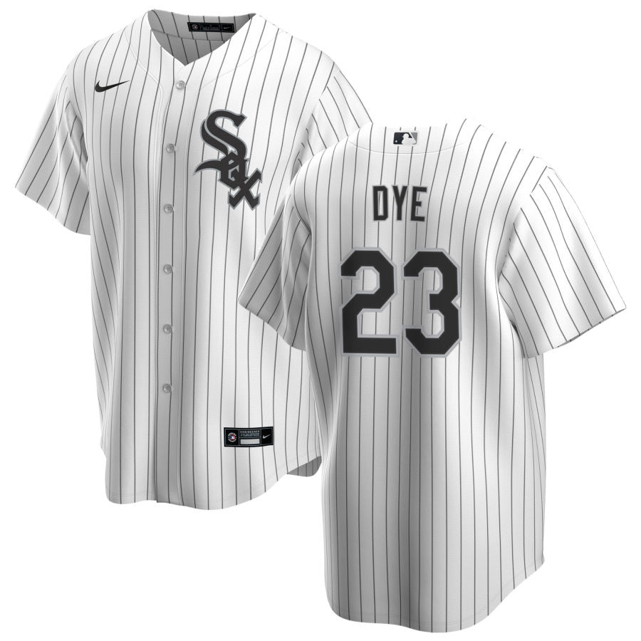 Jermaine Dye Chicago White Sox NIKE Replica Men's Home Jersey With Premium Lettering - Pro Jersey Sports