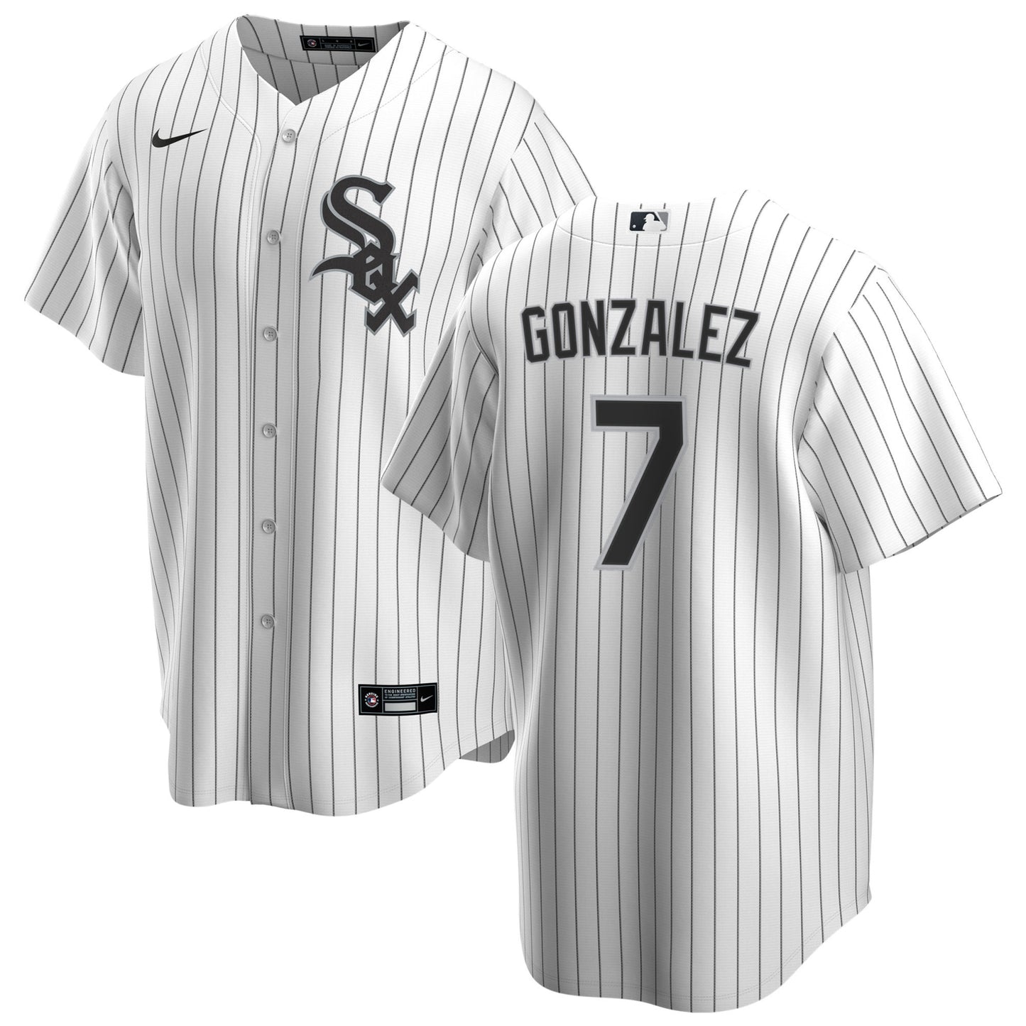 Men's Chicago White Sox Jacob Gonzalez Nike White Home Premium Replica Jersey