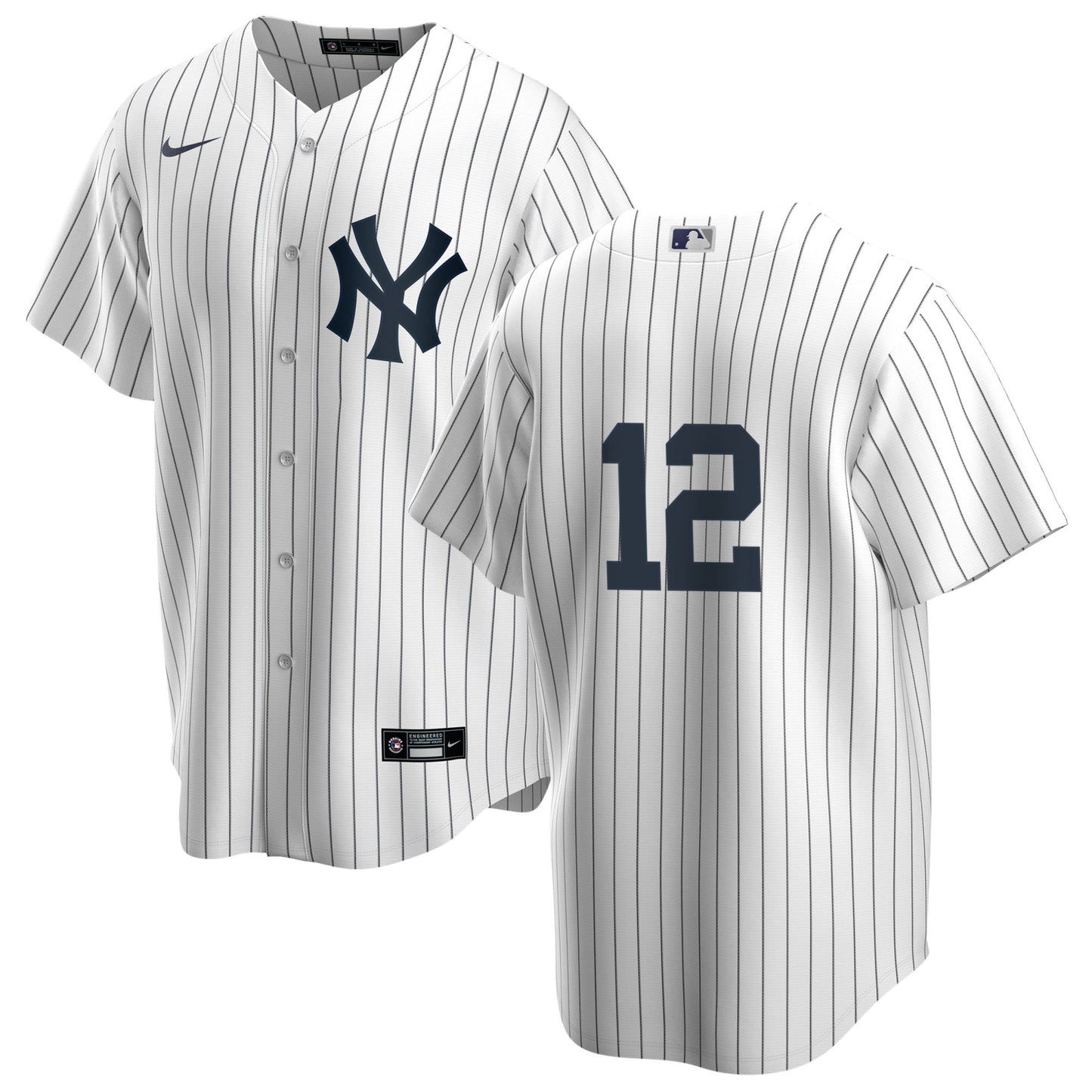 Men's Nike Wade Boggs #12 White New York Yankees Home Official Replica Player Jersey - Pro Jersey Sports