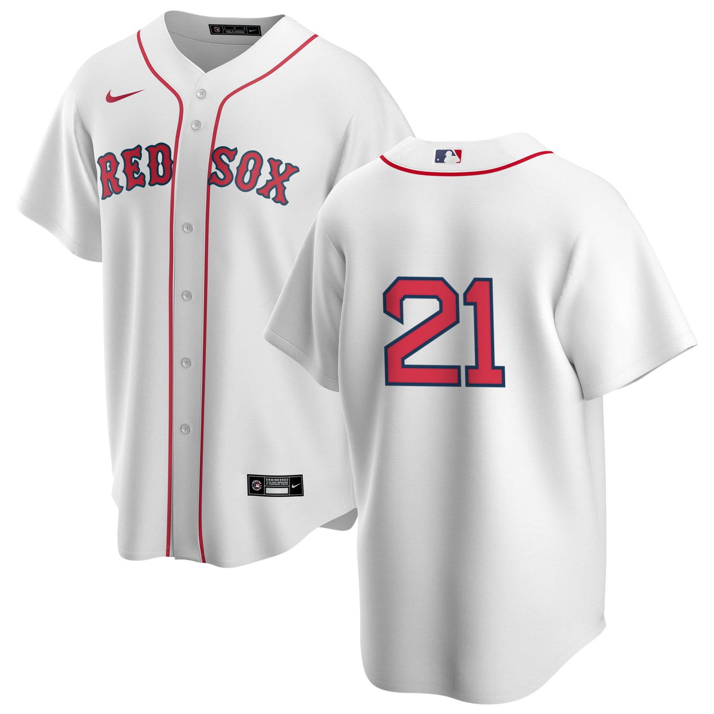 Men's Nike Boston Red Sox Roger Clemens #21 Home Official Replica Player Jersey - Pro Jersey Sports