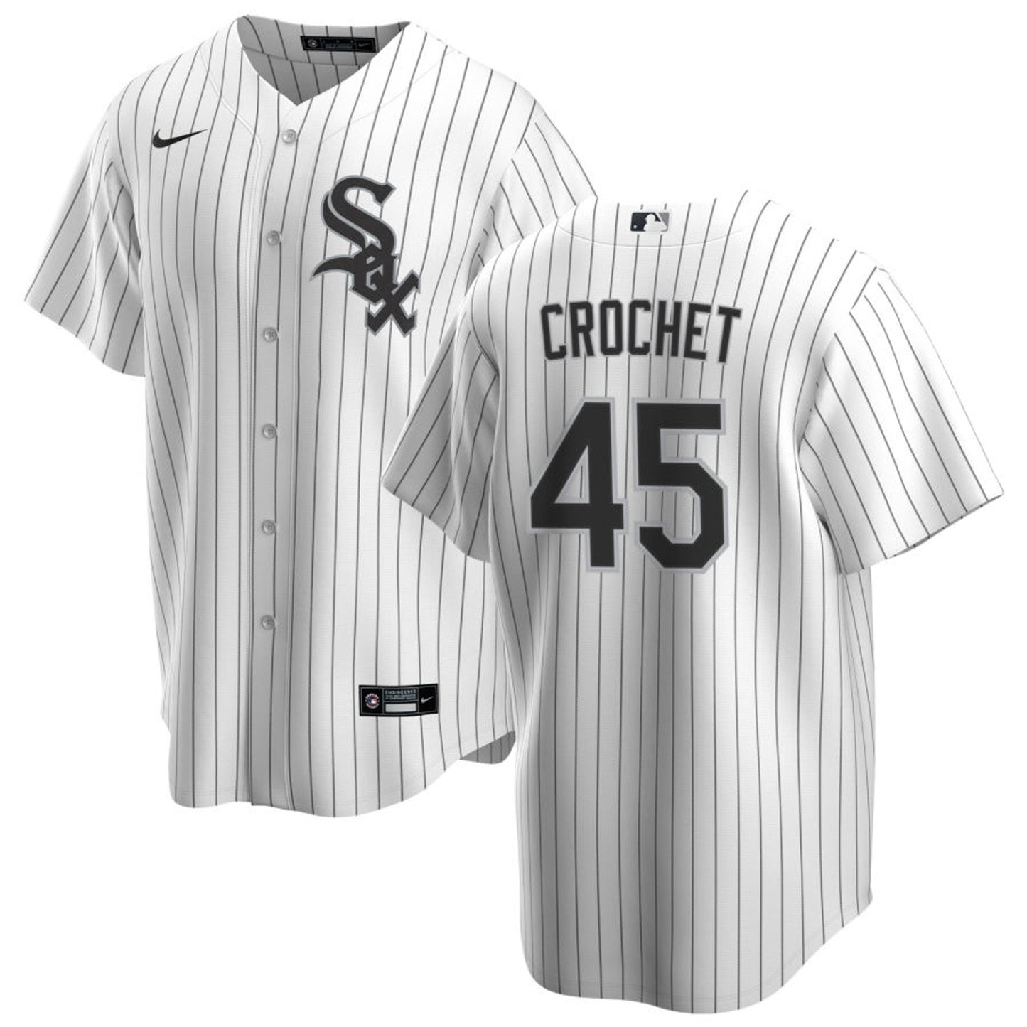 NIKE Men's Garrett Crochet Chicago White Sox White Home Premium Replica Jersey - Pro Jersey Sports
