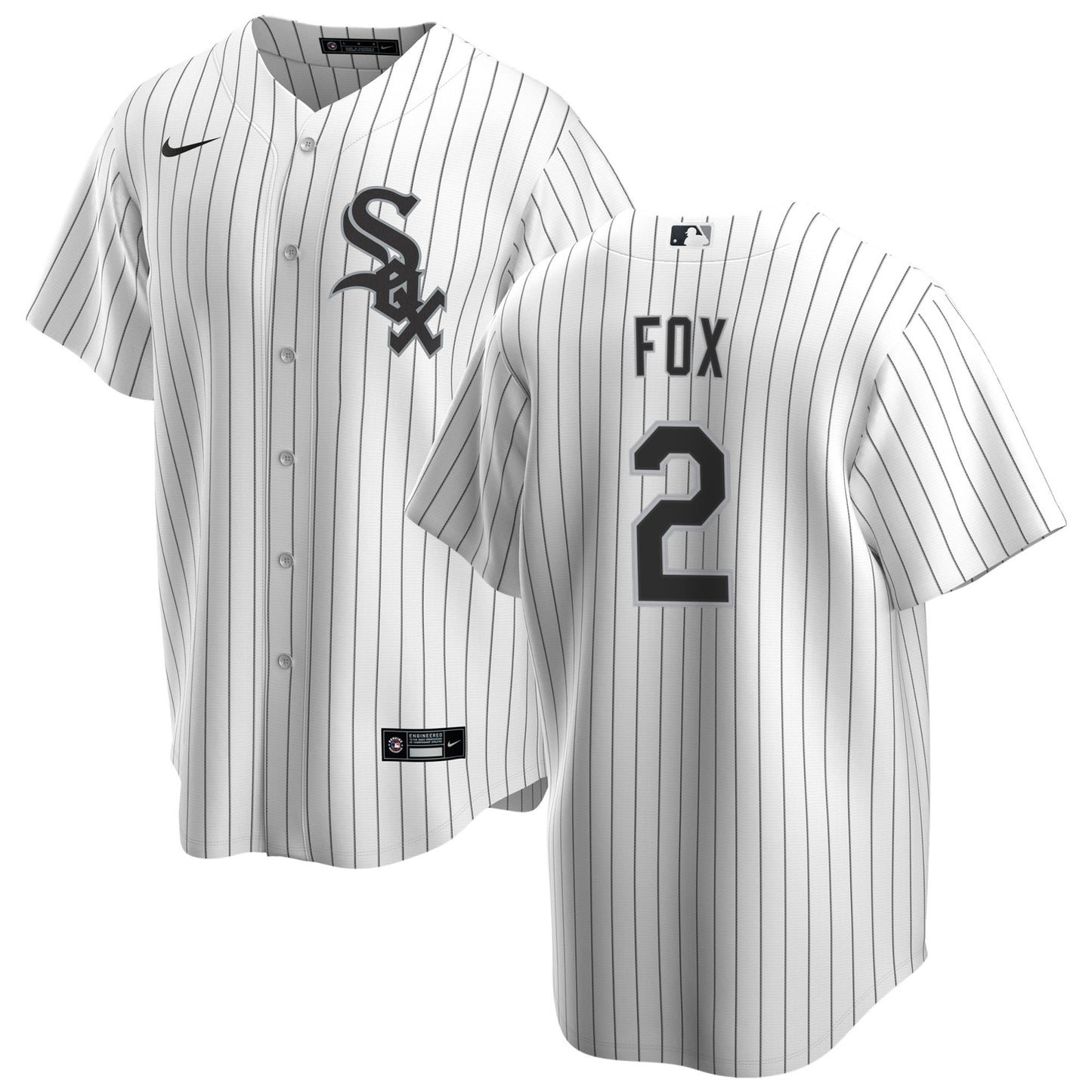 NIKE Men's Nellie Fox Chicago White Sox White Home Premium Twill Replica Jersey - Pro Jersey Sports