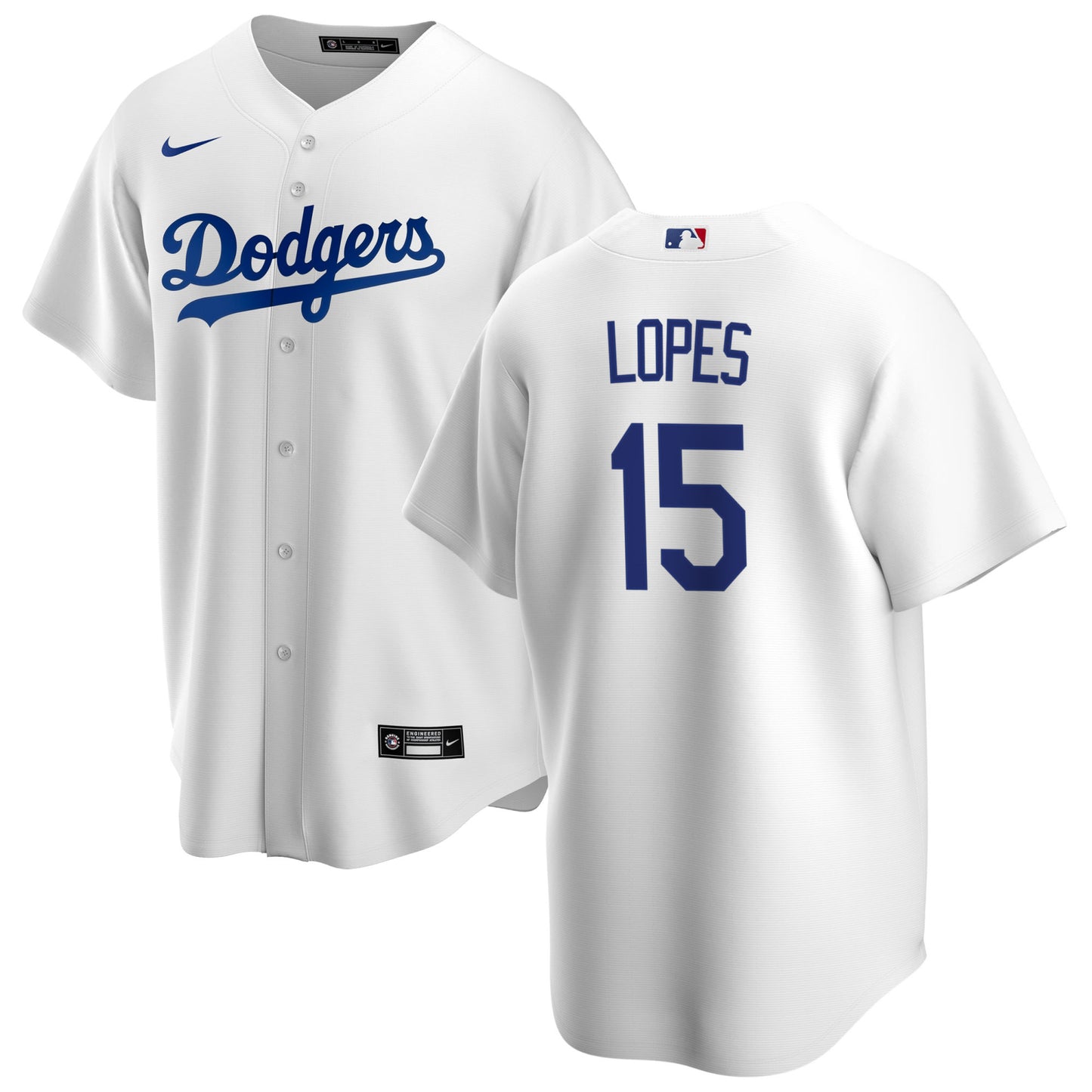 Men's Davey Lopes Los Angeles Dodgers Nike White Home Replica Team Jersey - Pro Jersey Sports