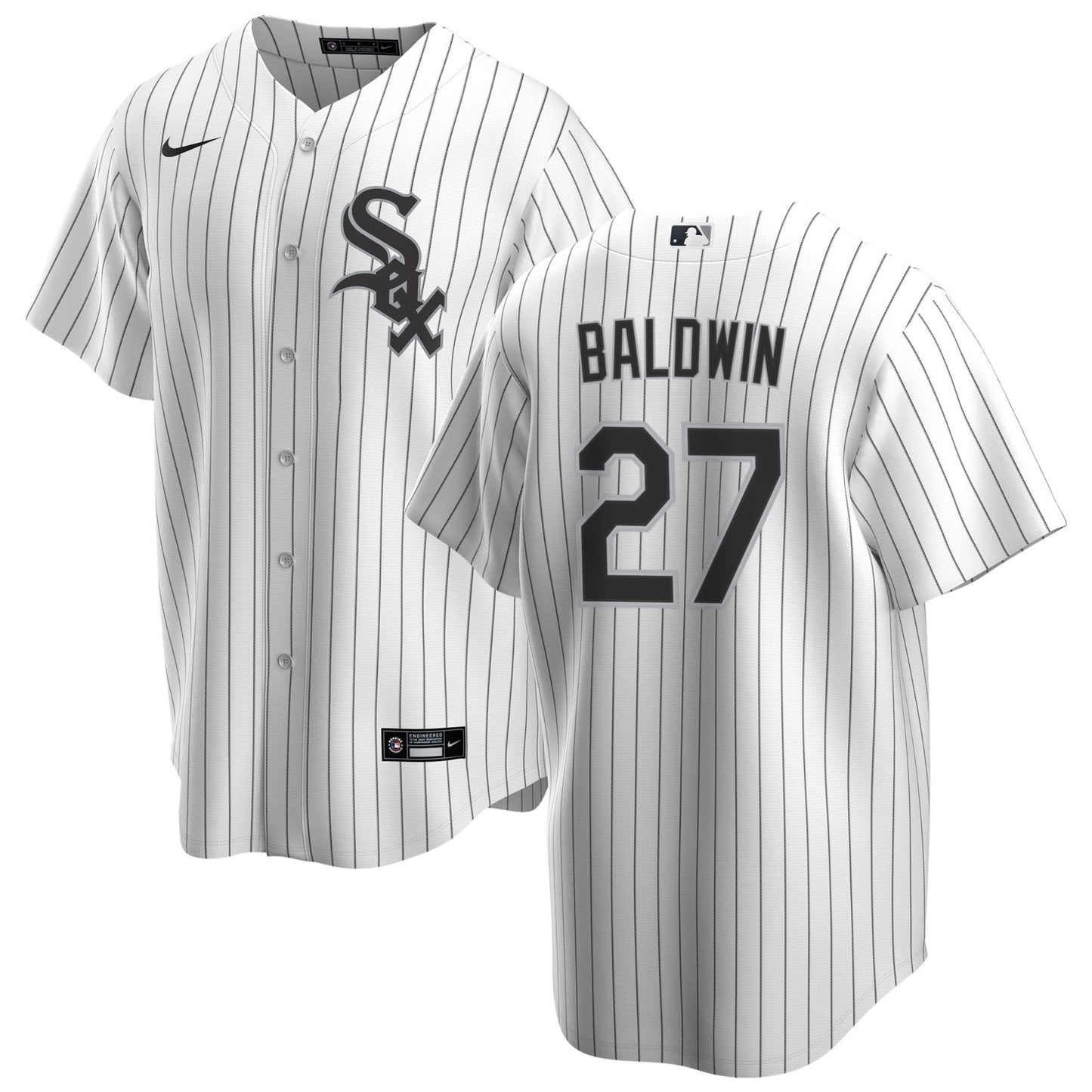 NIKE Men's Brooks Baldwin Chicago White Sox White Home Premium Twill Replica Jersey - Pro Jersey Sports