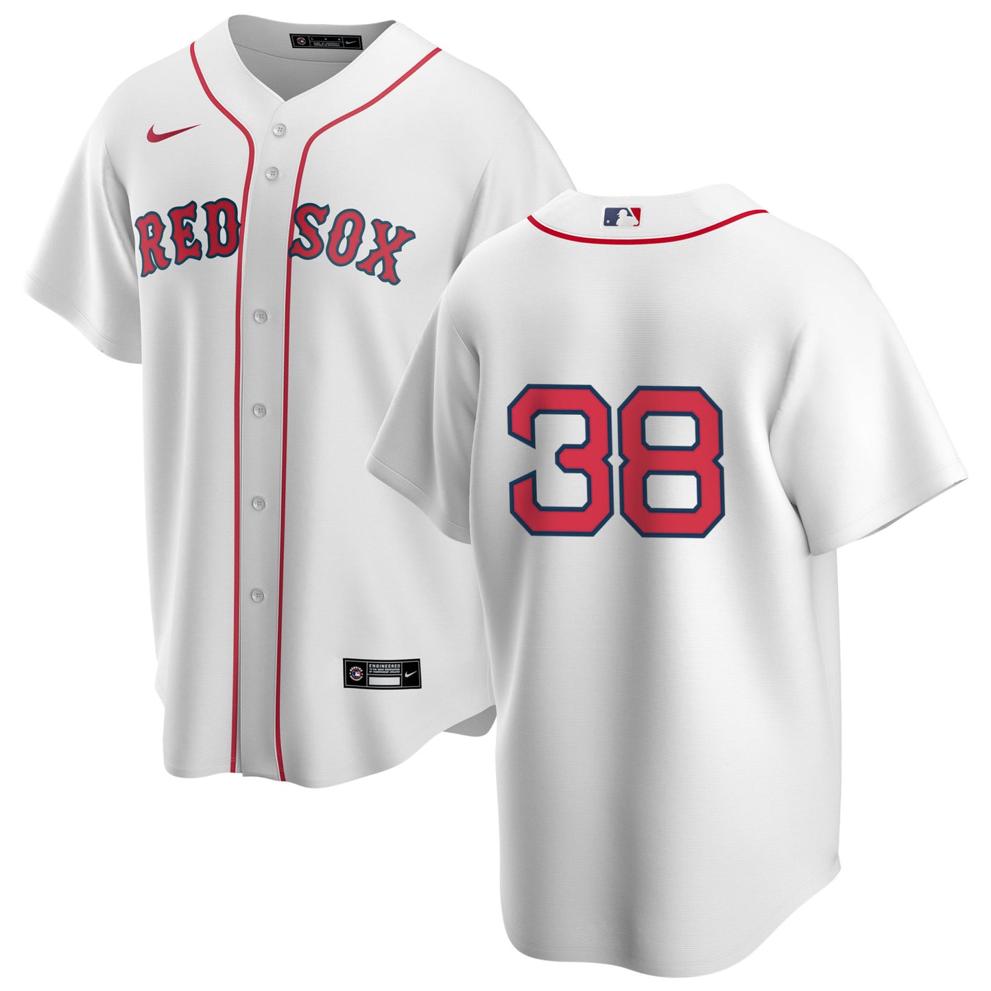 Men's Nike Boston Red Sox Curt Schilling #38 Home Official Replica Player Jersey - Pro Jersey Sports