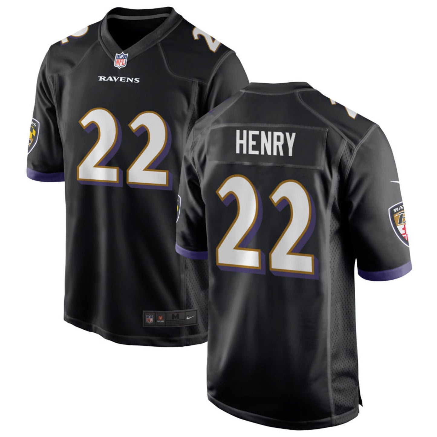 Youth Derrick Henry Baltimore Ravens Nike Black Alternate Game Jersey - Pro Jersey Sports