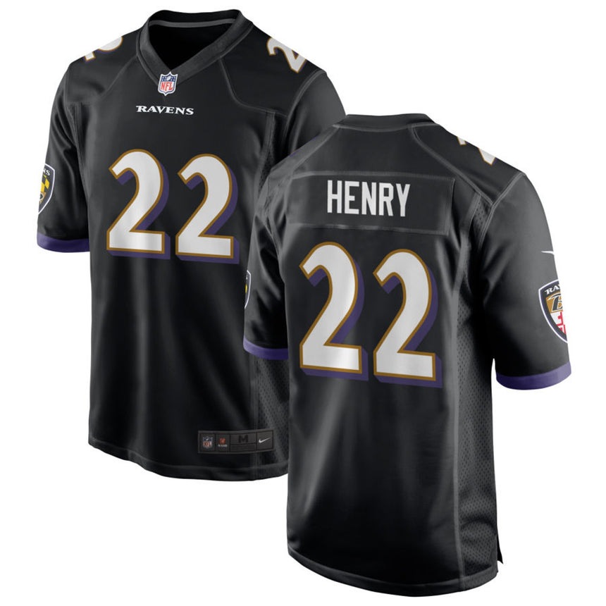 Youth Derrick Henry Baltimore Ravens Nike Black Alternate Game Jersey - Pro Jersey Sports