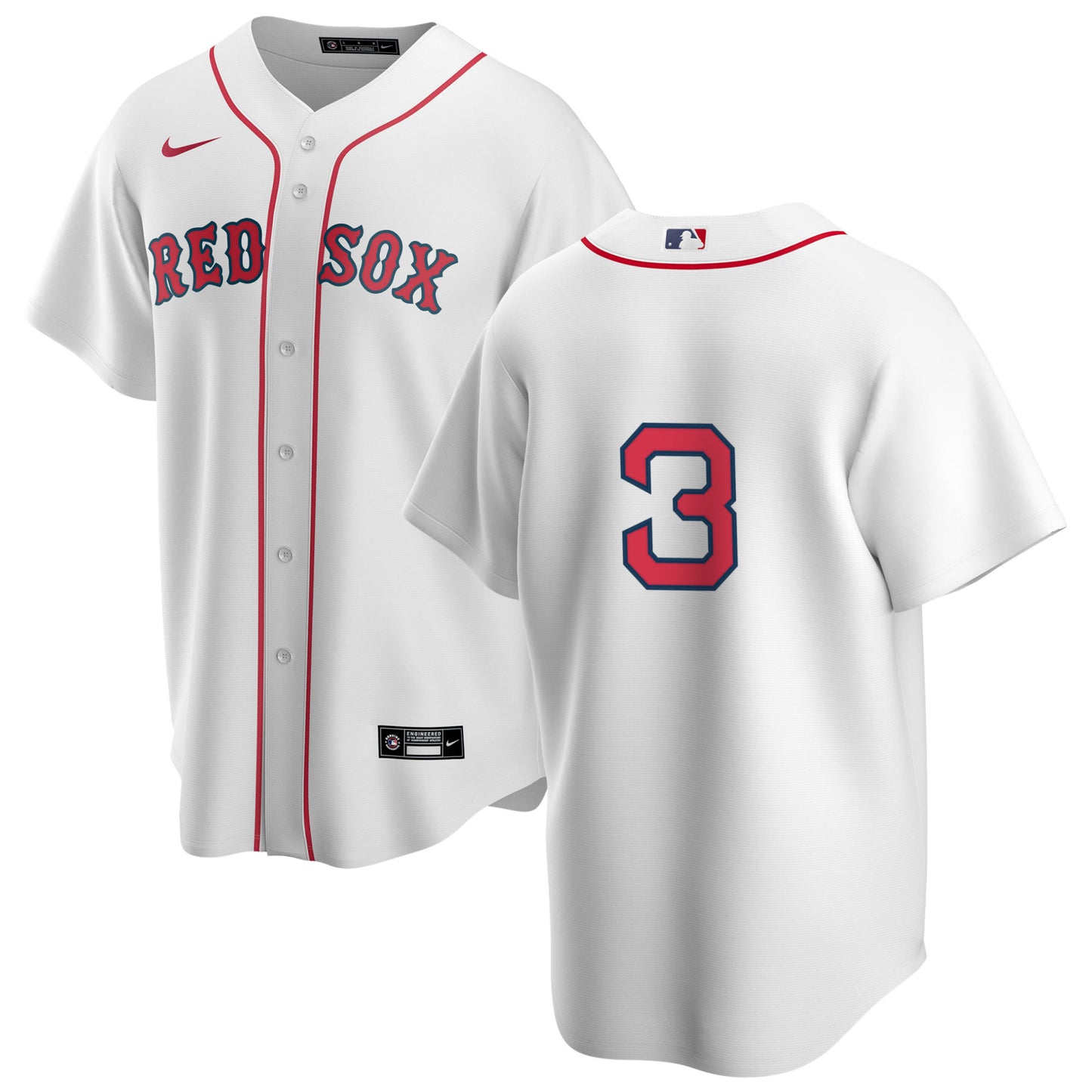 Men's Nike Boston Red Sox Cedanne Rafaela #3 Home Official Replica Player Jersey - Pro Jersey Sports