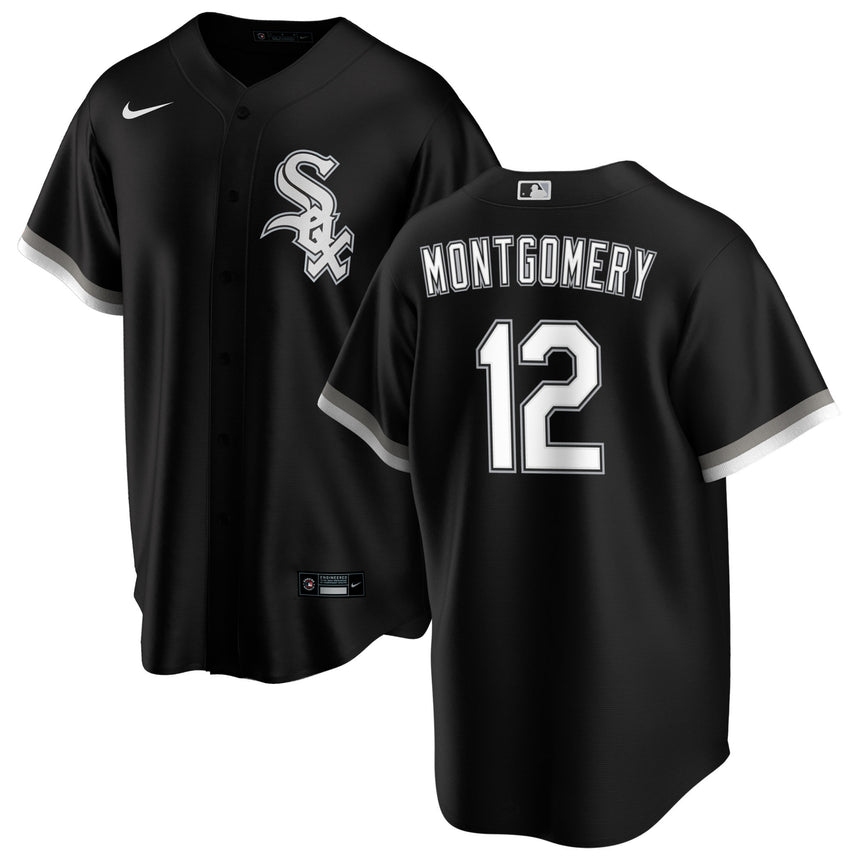 Men's Colson Montgomery Chicago White Sox NIKE Replica Black Alternate Premium Twill Jersey - Pro Jersey Sports