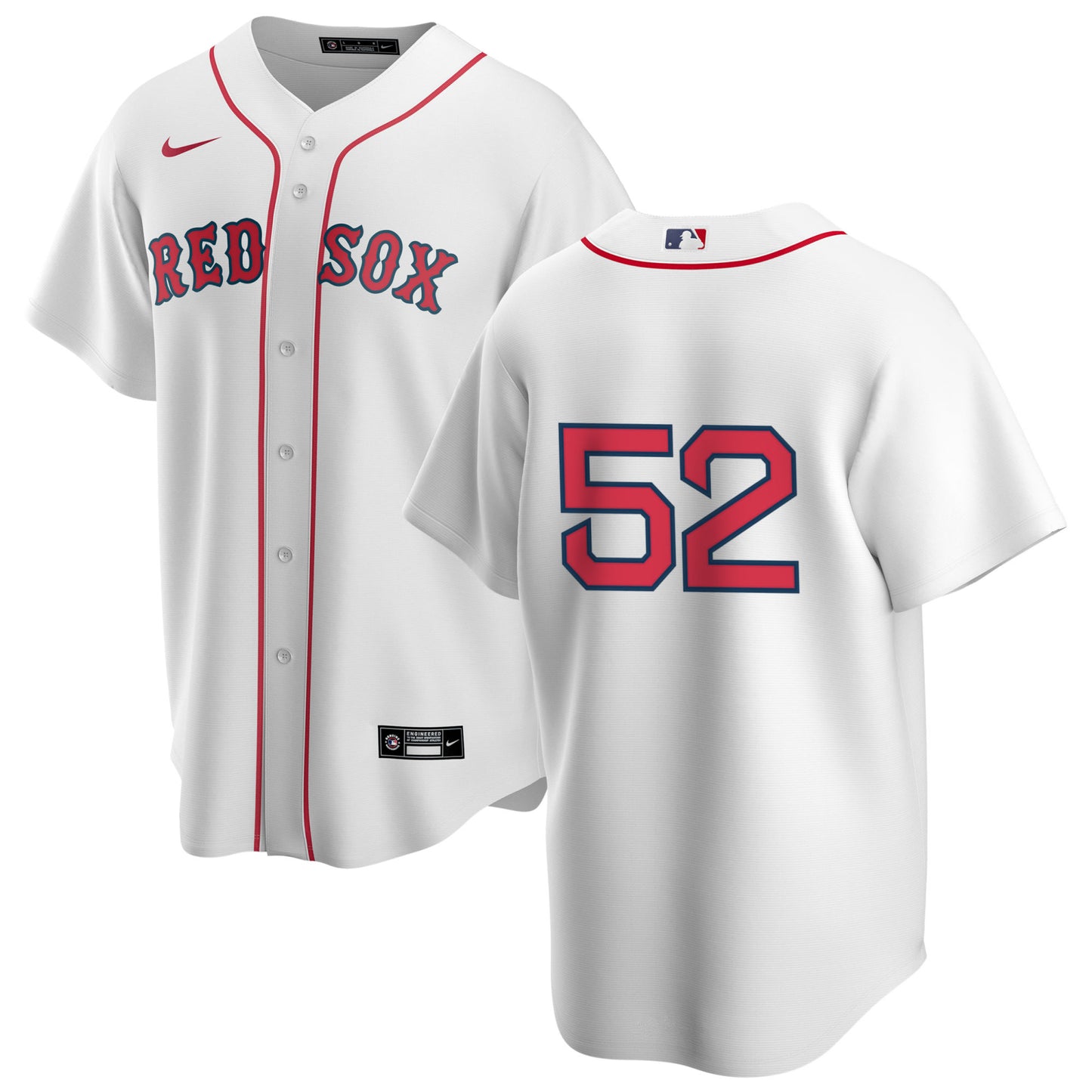 Men's Nike Boston Red Sox Wilyer Abreu #52 Home Official Replica Player Jersey - Pro Jersey Sports