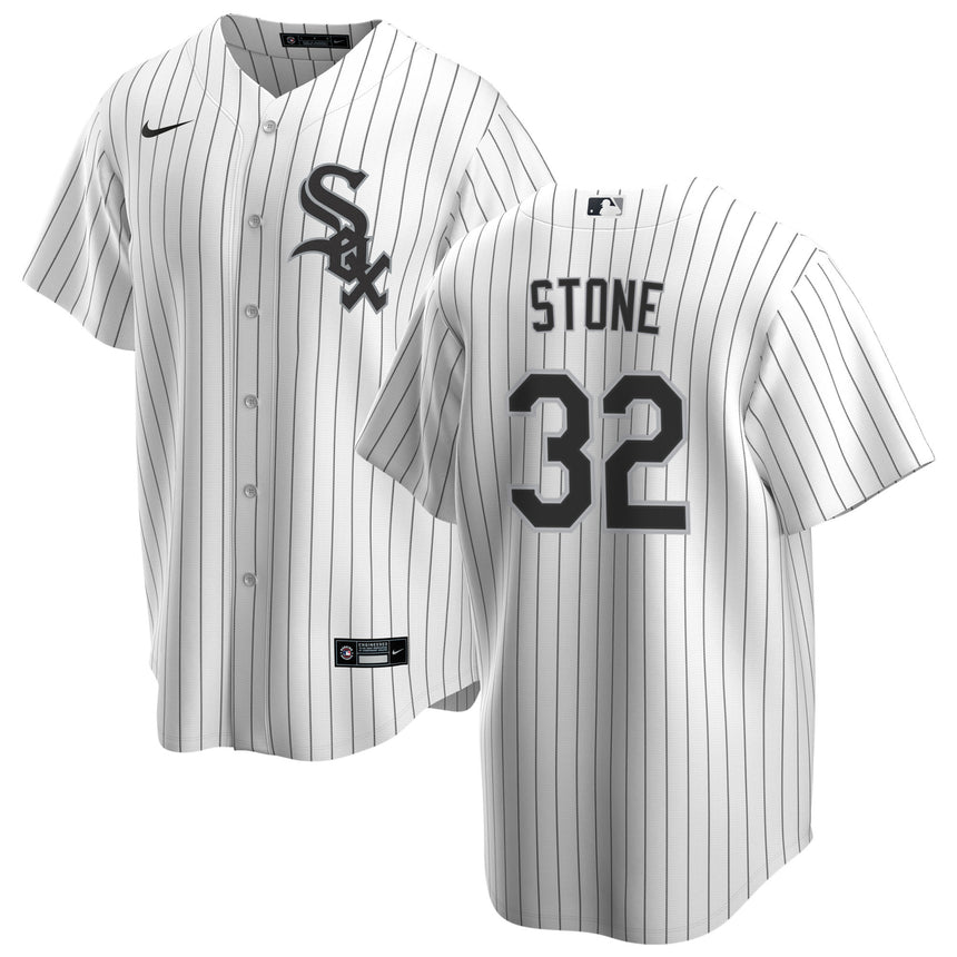 Steve Stone Chicago White Sox NIKE Replica Men's Home Jersey With Premium Lettering - Pro Jersey Sports