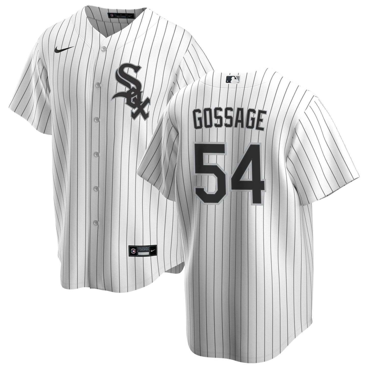 NIKE Men's Rich "Goose" Gossage Chicago White Sox Home Replica Jersey With Premium Lettering - Pro Jersey Sports