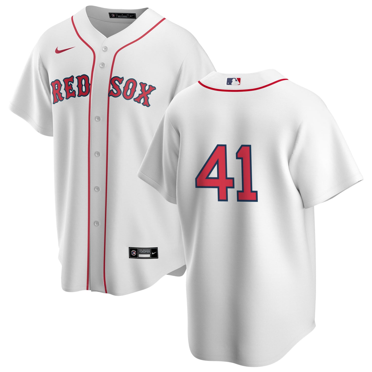Men's Nike Boston Red Sox John Lackey #41 Home Official Replica Player Jersey - Pro Jersey Sports
