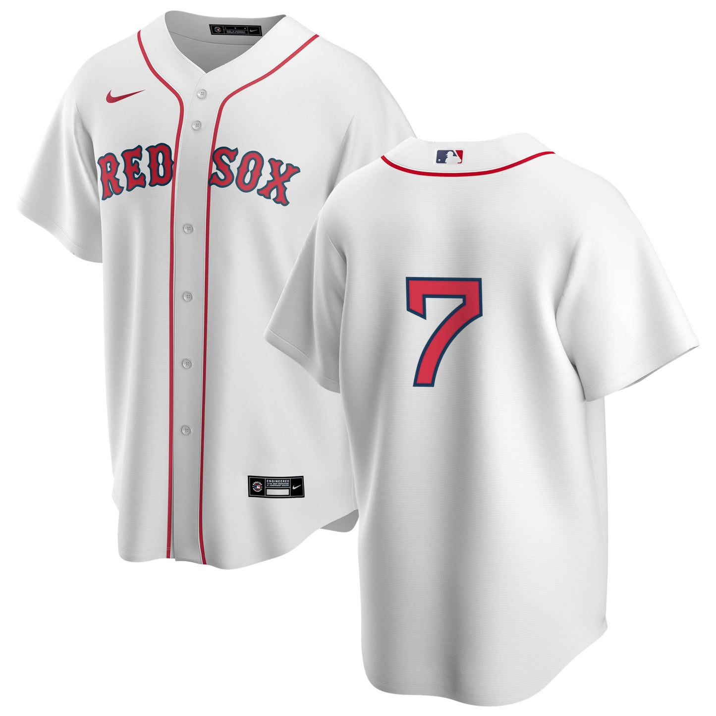 Men's Nike Boston Red Sox Trot Nixon #7 Home Official Replica Player Jersey - Pro Jersey Sports